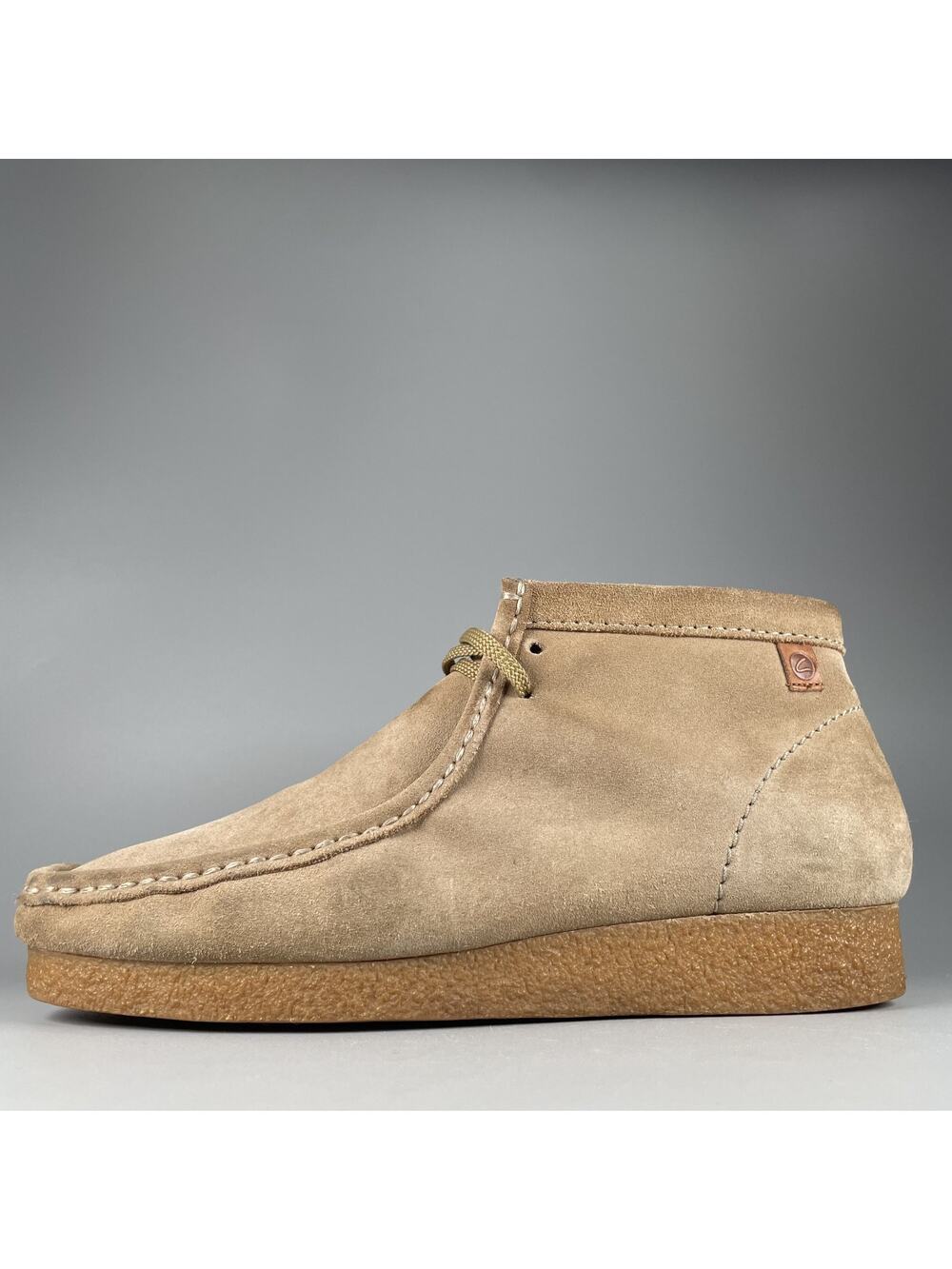 Clarks Collection Wallabee Men's 10.5 W Tan Suede Casual Chukka Ankle Boots GUC